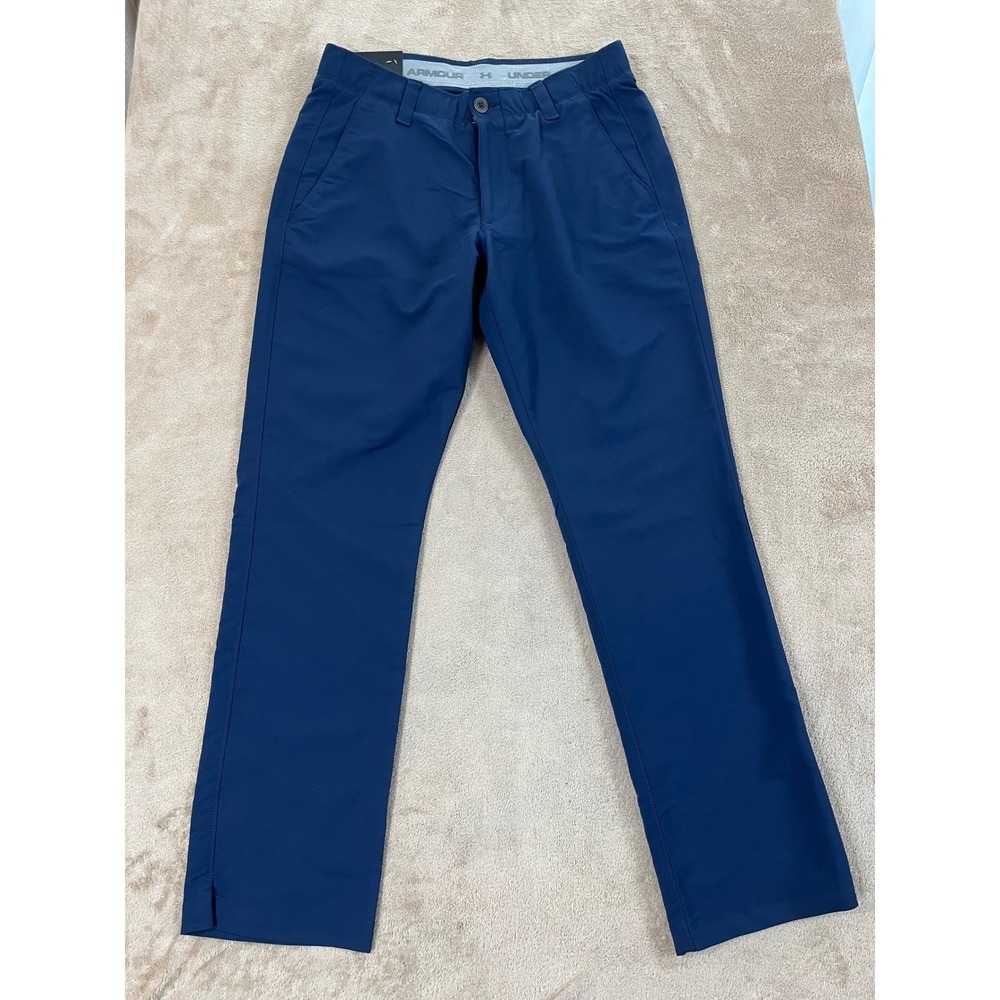 Under Armour Showdown Chino Taper Pants Men Size 32/30 Navy Blue New With Tags
